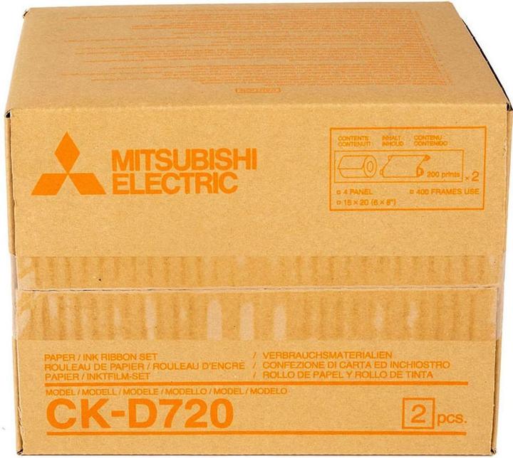 Actual product image Mitsubishi Electric CK-D 720 15x20 cm 2x 200 prints (15 x 20 cm, 400 pcs.)