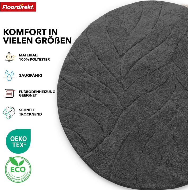Image du produit Floordirekt Badteppich Maris Rund (120 x 120 x 3 cm)