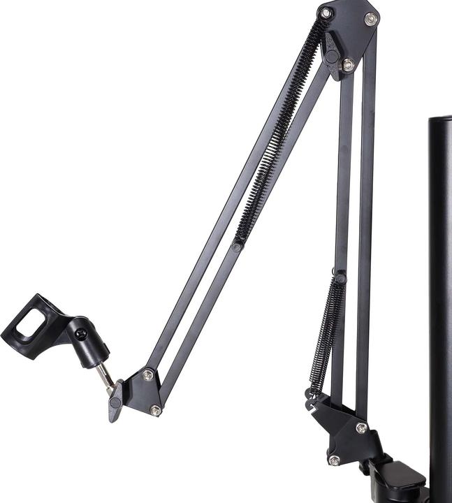 Produktbild Wiltec 4in1 Stativ rollbar Handyhalterung Ringlicht Streaming Setup Fotostativ (Kunststoff, Metall)