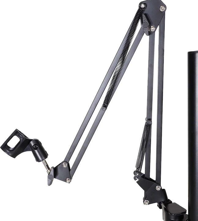 Produktbild Wiltec 4in1 Stativ rollbar Handyhalterung Ringlicht Streaming Setup Fotostativ (Kunststoff, Metall)
