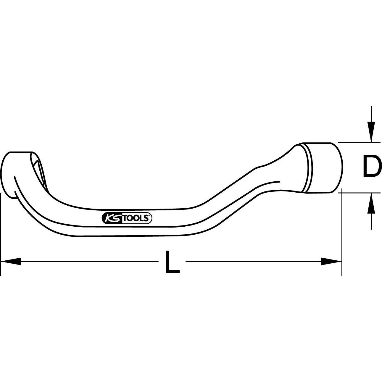 Thumbnail - KS Tools, Fahrzeug Werkzeug, 1/2"Zylinderkopf-Schlüssel Mercedes 12-kant SW 17