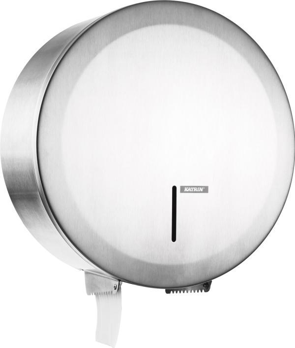 Katrin 989660 Gigantbox toilet roll dispenser, stainless steel, small