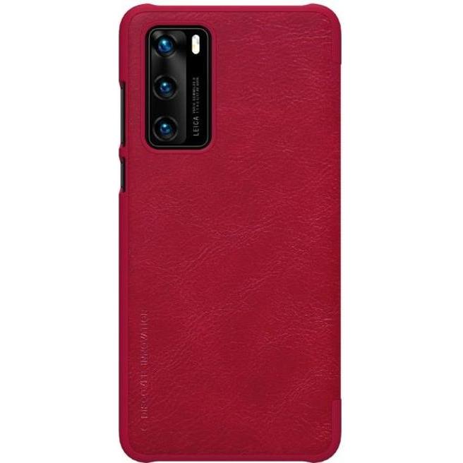 Thumbnail - Nillkin Qin Series (Huawei P40), Smartphone Hülle, Rot