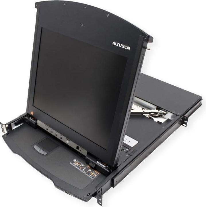 Produktbild Aten KL1516AiM KVM Over-IP Switch, 43cm TFT, VGA, PS/2-USB über Kat 5, 16 Ports, DE-Layout