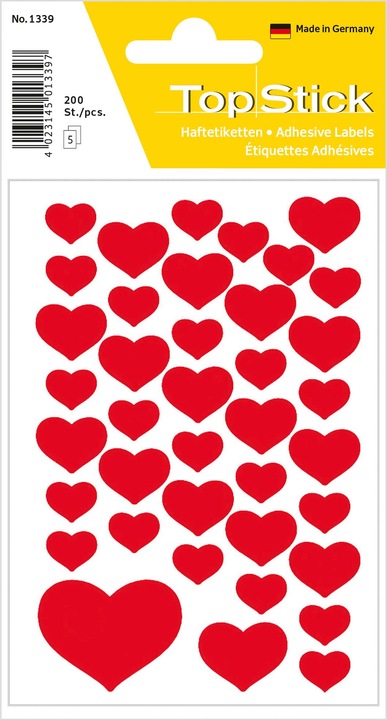 Produktbild TopStick Sticker Herzen