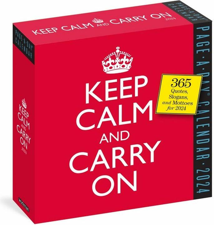 Actual product image Keep Calm and Carry On Page-A-Day Calendar 2024