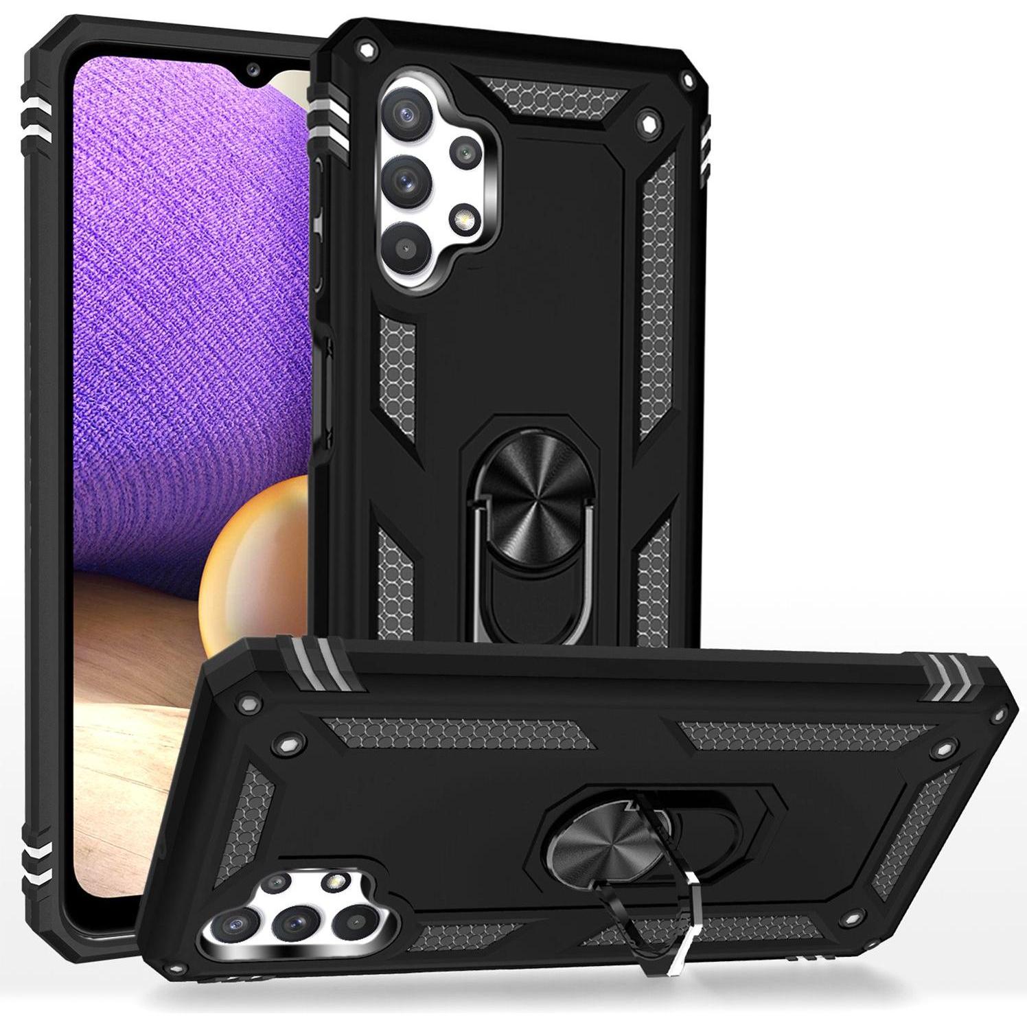 Nalia Ring Handyhülle (Samsung Galaxy A32 5G), Smartphone Hülle, Schwarz