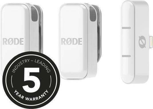 Produktbild RØDE Wireless Micro Drahtloses Mikrofon Lightning Weiss mit Soft-Case