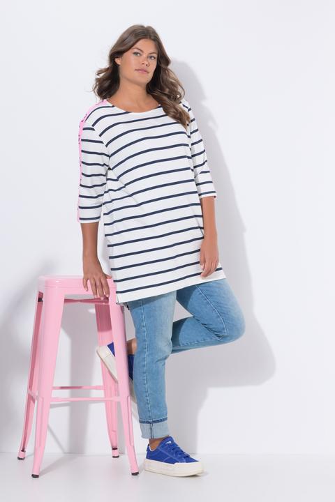 Produktbild Laurasøn Long Ringelshirt, Langarm, U-Boot Ausschnitt, OEKO-TEX (58)