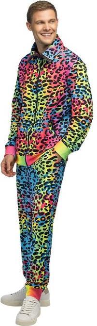 Produktbild Boland 80er Neon Leopard Trainingsanzug Mann UV (M)