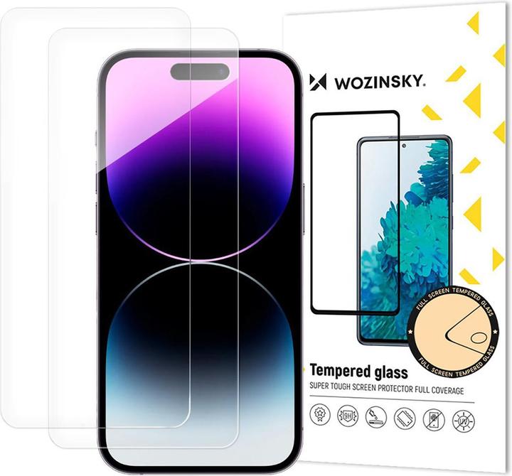 Wozinsky Tempered Glass 2er-Pack für iPhone 17/16 Pro (2 pcs, Apple iPhone 17)