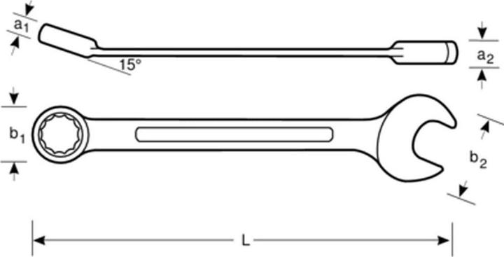 Actual product image Bahco Ratchet ring fork sl.18mm (18 mm)