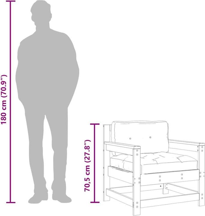 Produktbild vidaXL Gartenstuhl