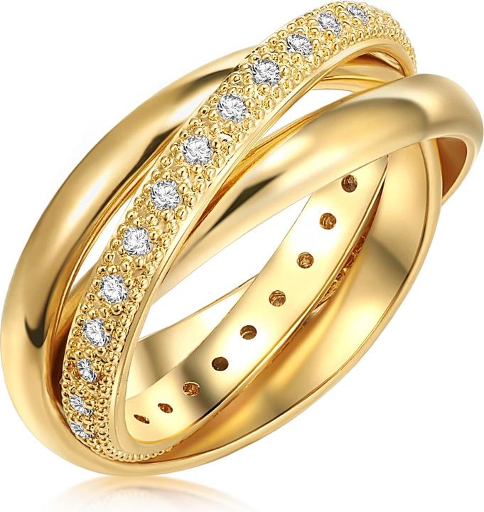 Image du produit Lulu & Jane Femmes laiton zirconium or jaune - 29143 (58)
