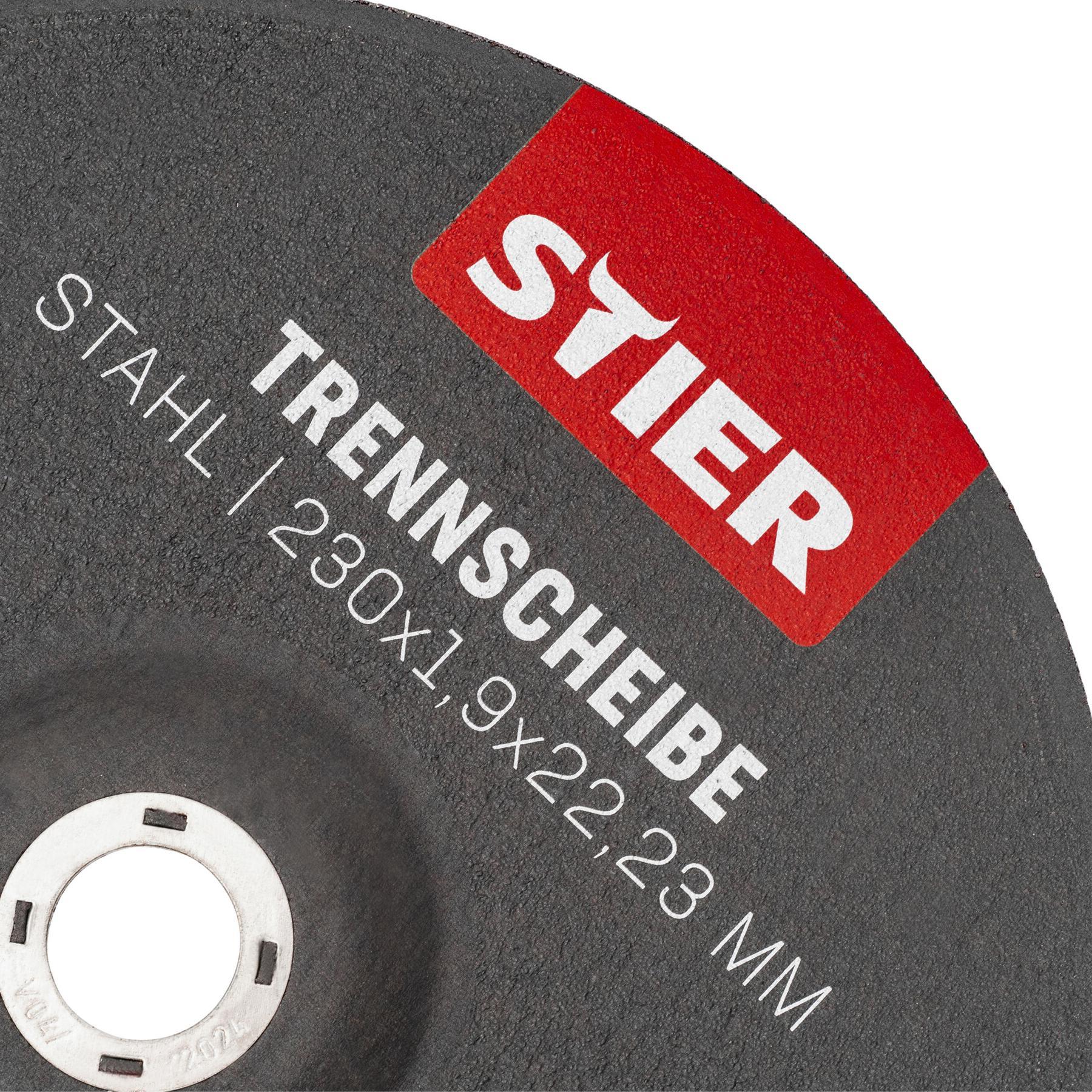 Stier, Sägeblatt, Trennscheiben Stahl 230 x 1,9 x 22,23 Form 42 gekröpft