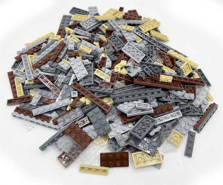 Actual product image Kazi clamping block box with 400 plates in brown - sand - grey - transparent