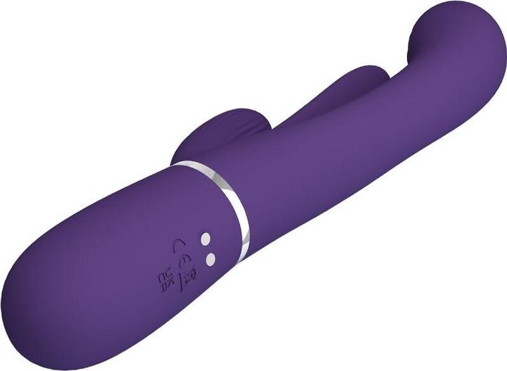 Actual product image Pretty Love Shania Triple Rabbit Vibrator Multifunction-Purple