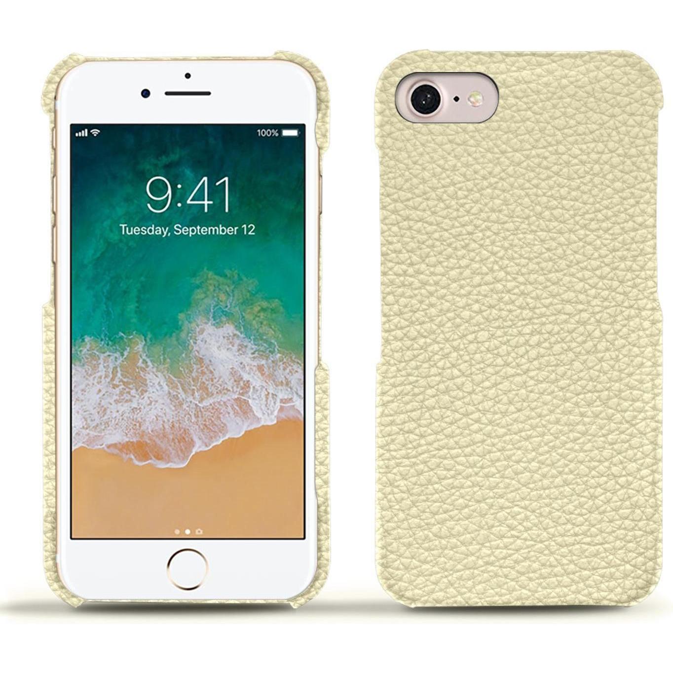 Noreve Lederschutzhülle (Apple iPhone 7), Smartphone Hülle, Weiss