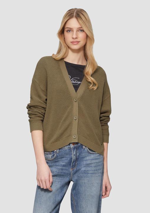 Produktbild S.Oliver Strickjacke Strickjacke mit Strukturmuster und Knöpfen (XXL)