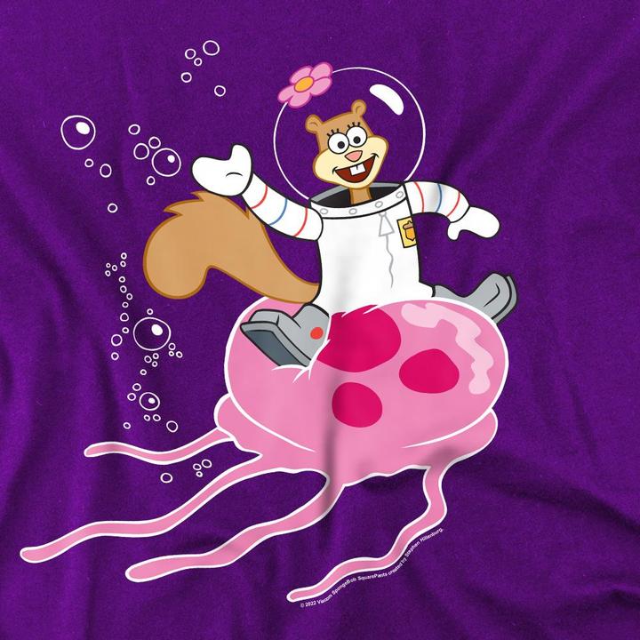 Produktbild Spongebob Squarepants Sandy Rides The Jellyfish TShirt (3XL)
