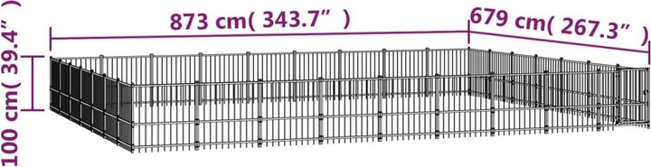 Actual product image VidaXL Shaine (Dog kennel)