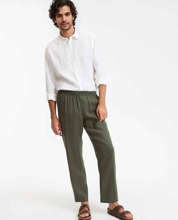 Image du produit La Redoute Collections Chemise droite en lin Signature à manches longues (3XL)