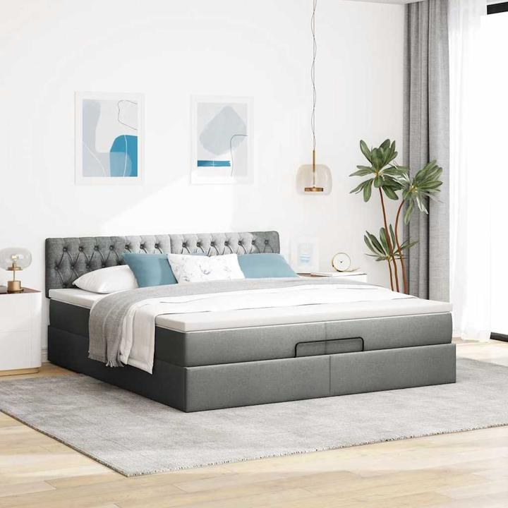 Produktbild vidaXL Ottoman-Bett (200 x 200 cm)
