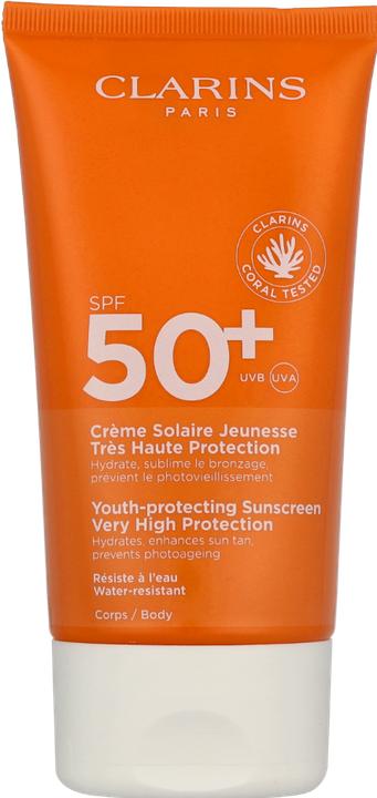 Actual product image Clarins Solaires Crème pour le Corps (Suntan cream, SPF 50, 150 ml)