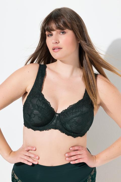 Produktbild Ulla Popken Bügel-BH, Spitze, breite Träger, Cup B - F (120 B)
