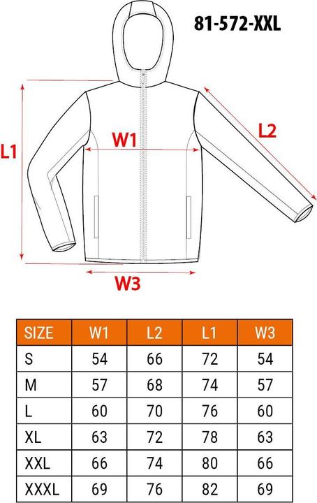 Nährwerte und Zutaten Topex 3 in 1 Premium Fleece-, Wind- und Regenjacke, Wasserdichtigkeit 10000 XXL (XXL)