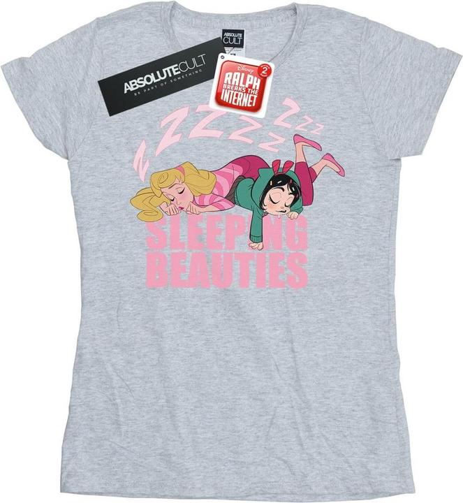 Actual product image Disney Womens/Ladies Wreck It Ralph Aurora And Vanellope Cotton T-Shirt (S)
