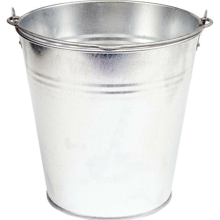 Vorel Zinkeimer Deko Eimer 5 - 15 Liter (27 x 23 cm) (89561)