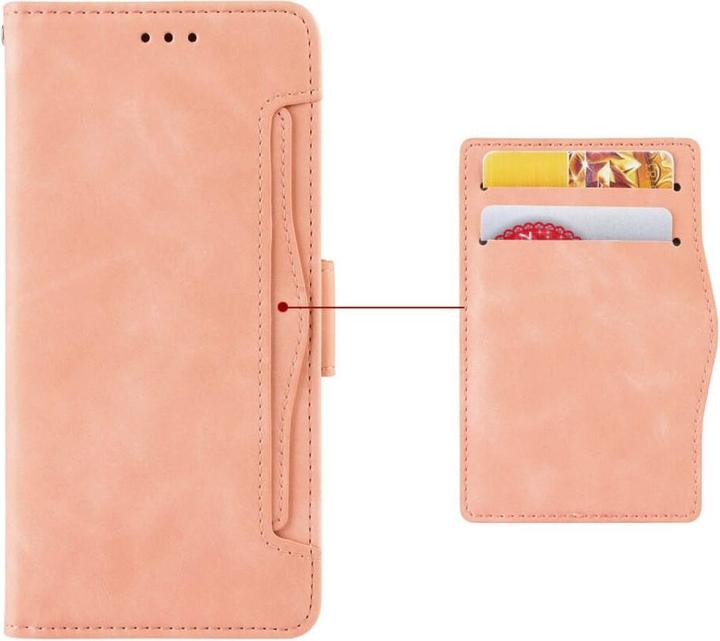 Image du produit Cover-Discount Honor Magic6 Lite - Etui avec de nombreuses poches pour cartes roses (Honor Magic6 Lite)