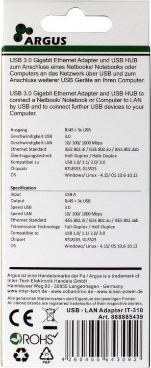 Image du produit Intertech IT-310 (USB-C, 4 Ports)