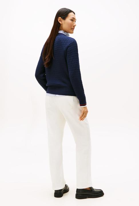 Produktbild Tommy Hilfiger Co Cable Fine Gg C-Nk Ls Swt (XL)