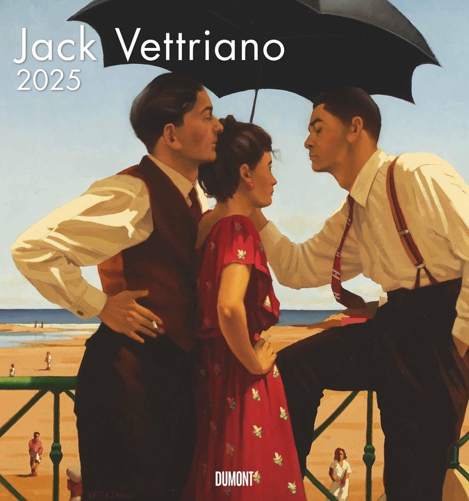 Produktbild Jack Vettriano 2025 - Kunst-Kalender - Wand-Kalender - 45x48 (45 x 48 cm, Deutsch)