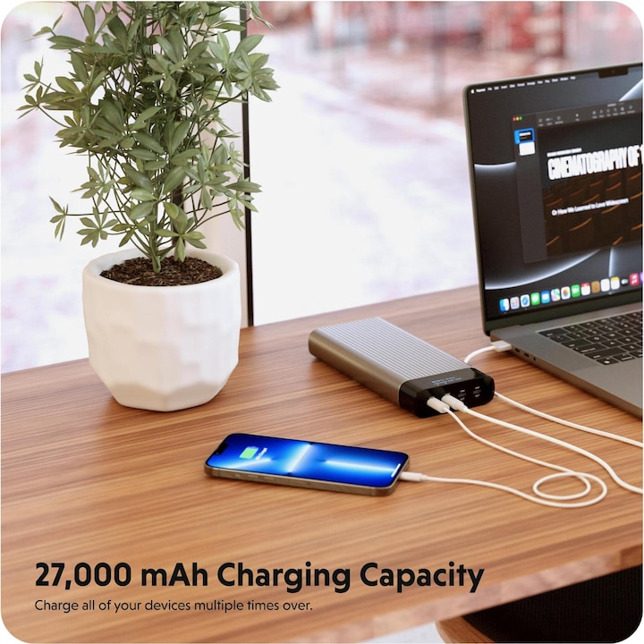 Actual product image HyperJuice Battery Pack (27000 mAh, 245 W, 100 Wh)