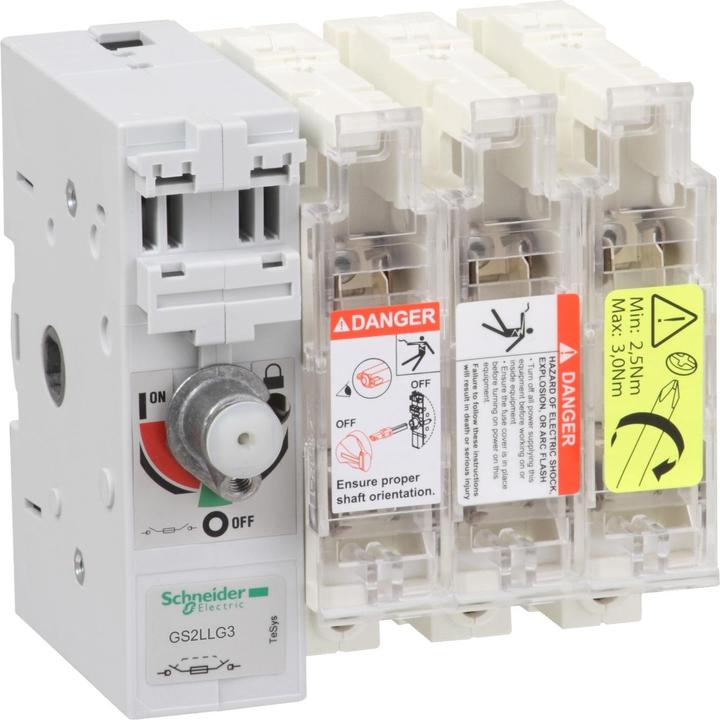 Productafbeelding Schneider Electric Lastscheider met zekeringen TeSys GS2LLG3