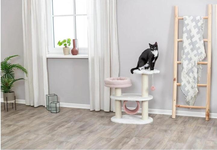 Actual product image Trixie Isabella scratching post, 70 cm dusky pink/white (70 cm, Dusky pink, White)