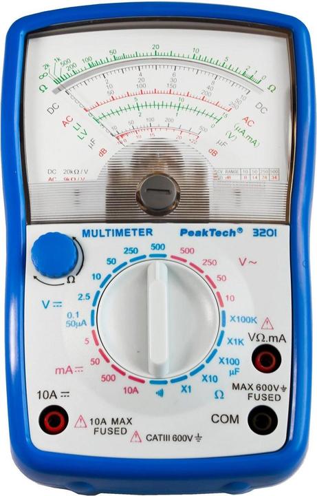 Image du produit Peaktech P 3201 Multimètre analogique (CAT III 600V)