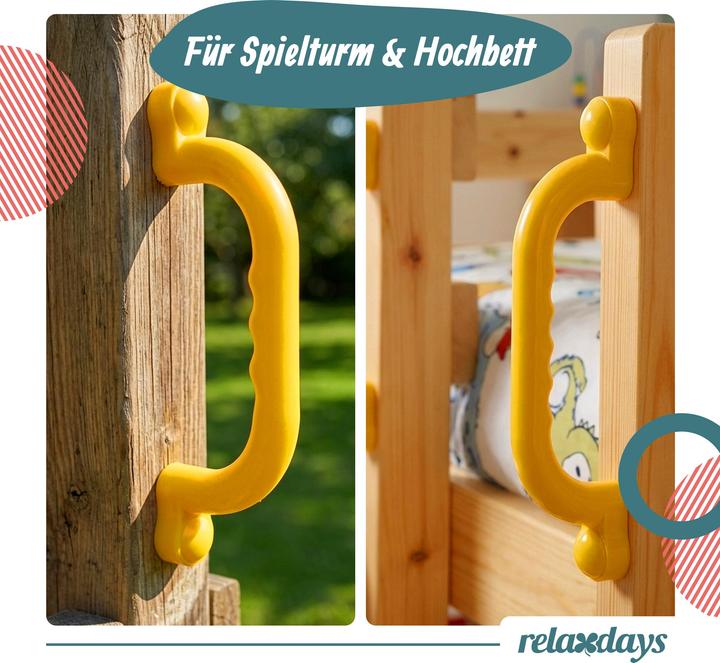 Produktbild Relaxdays Klettergerüst-Griffe (Gelb)