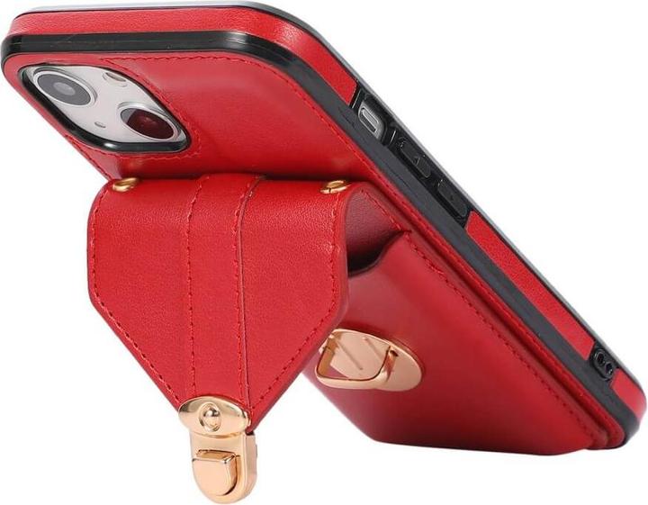 Actual product image Cover-Discount iPhone 15 Plus - Protective Cover Case with Pocket red (Apple iPhone 15 Plus)