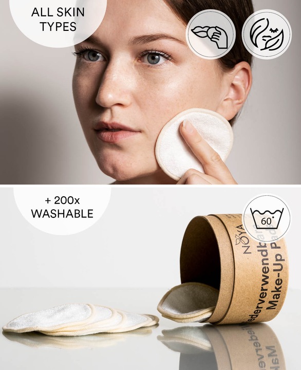 Actual product image Noya Washable make-up removal pads, set of 12