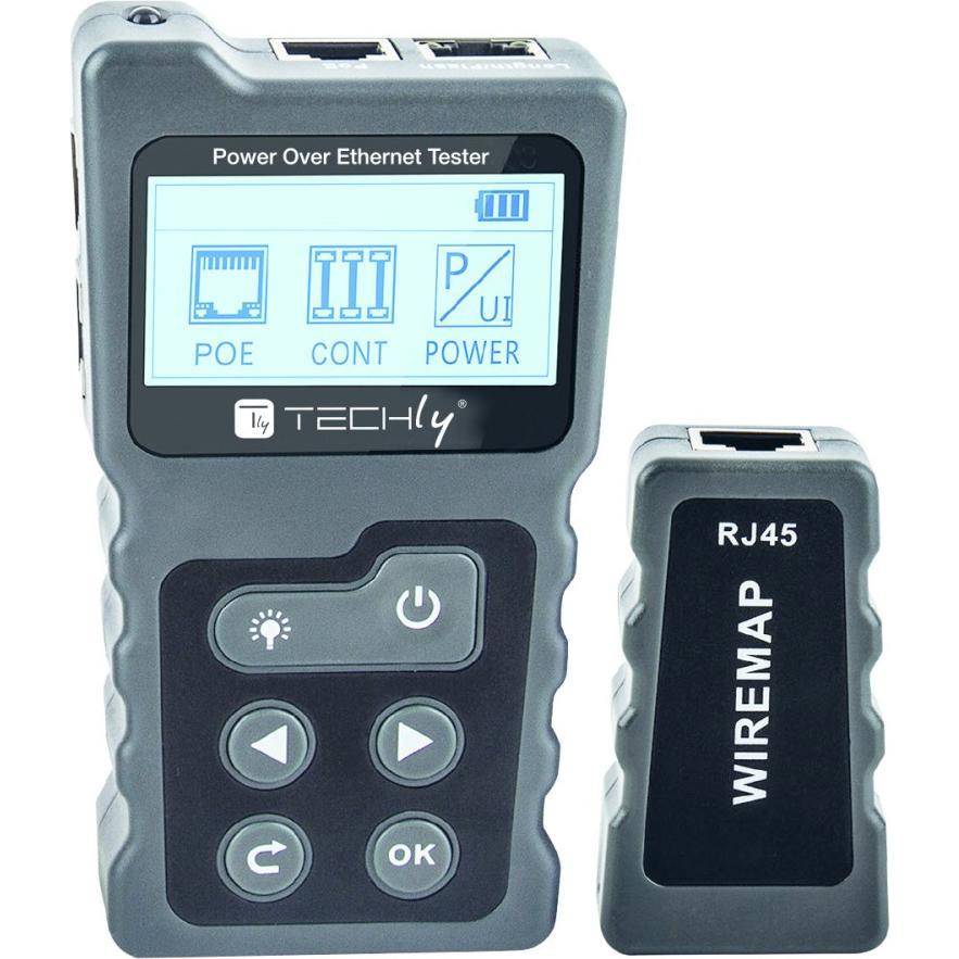 Techly, Multimetro, Tester professionale PoE RJ45