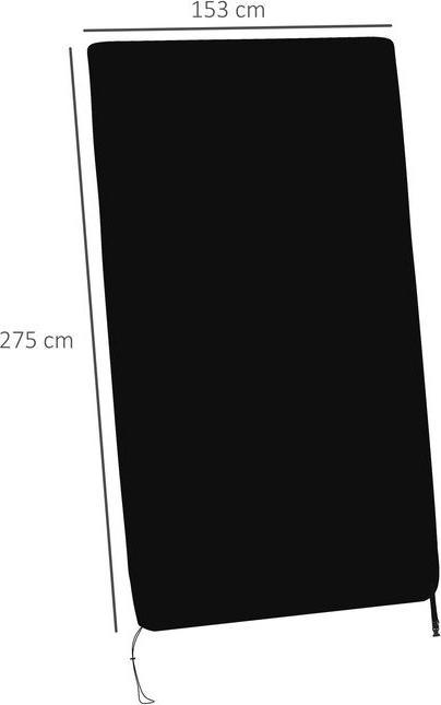 Produktbild Swisshandel24 Abdeckung für Tischtennistisch, wasserdicht, UV-beständig, 275Lx153Bx5Hcm, Schwarz