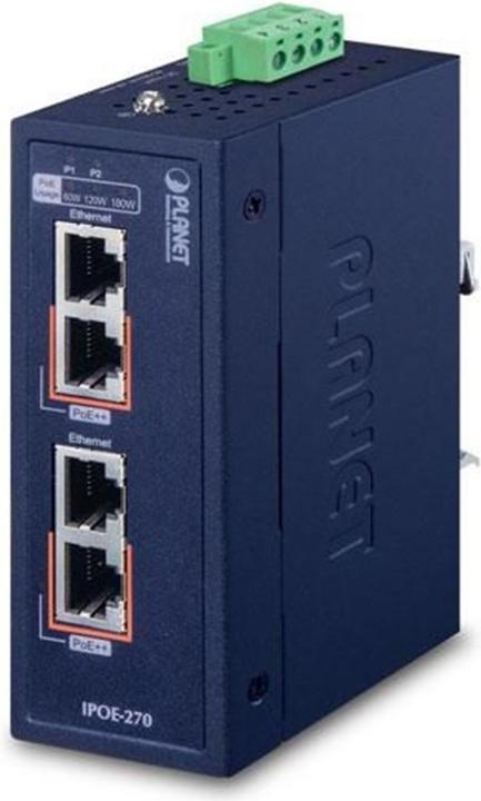 Actual product image Planet IP30 Industrial 2-Port (4 ports)