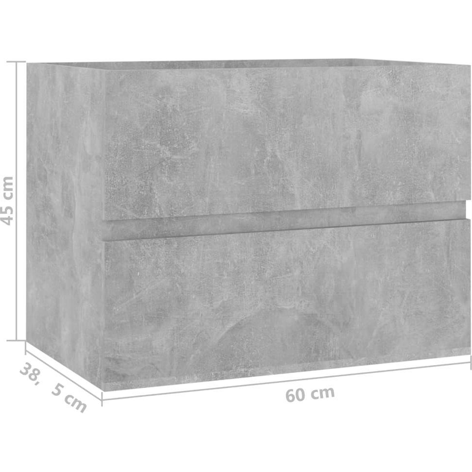 Thumbnail - VidaXL, Waschbeckenunterschrank, Jill (60 x 38.5 x 45 cm)