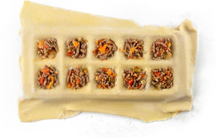 Image du produit Ibili Moule à raviolis + rouleau carré 30 x 12 cm Idéal pour les raviolis faits maison