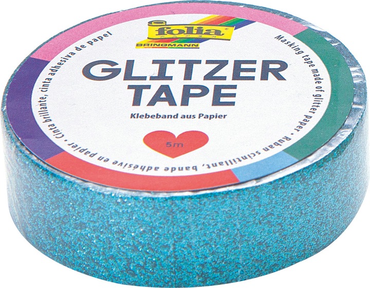 Image du produit Magni Ruban scintillant, turquoise 15mmx5m