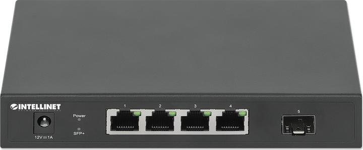 Actual product image Intellinet 5-port switch with 4 x 2.5G Ethernet ports and 1 SFP+ uplink (5 ports)